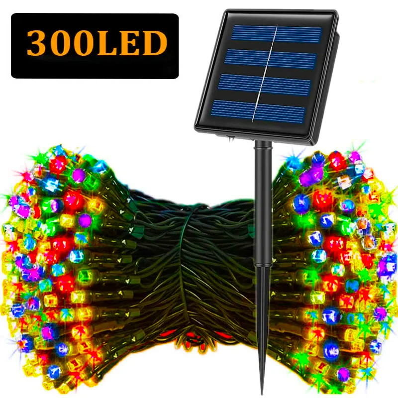 Outdoor Power For Xmas Lights - 5M-32M LED سلسلة أضواء الشمسية 300LED