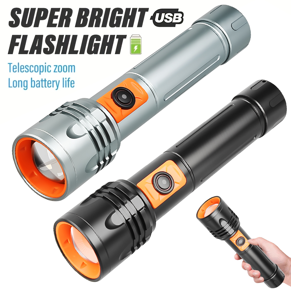 Outdoor Power Usb - مصباح يدوي LED عالي الطاقة USB