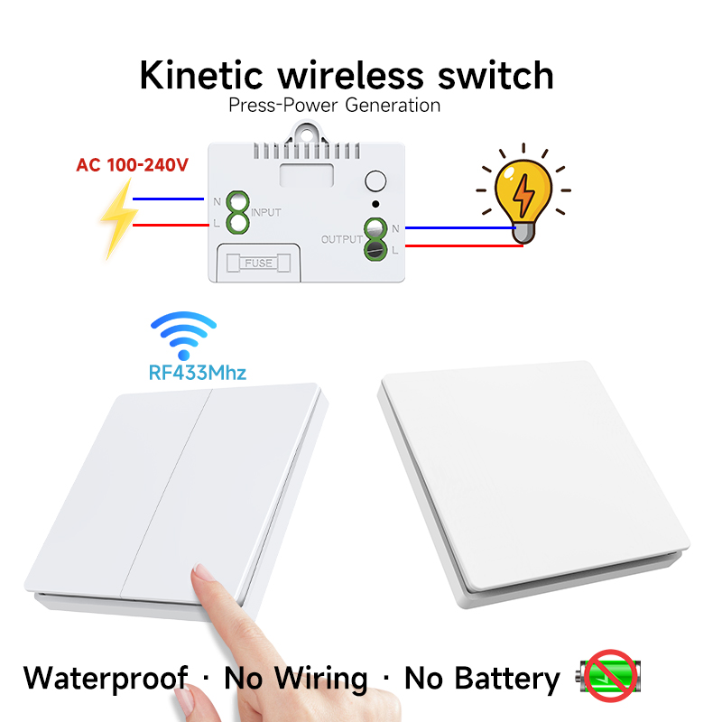 Outdoor Power House - مفتاح حائط ذكي يعمل بالطاقة الحركية
