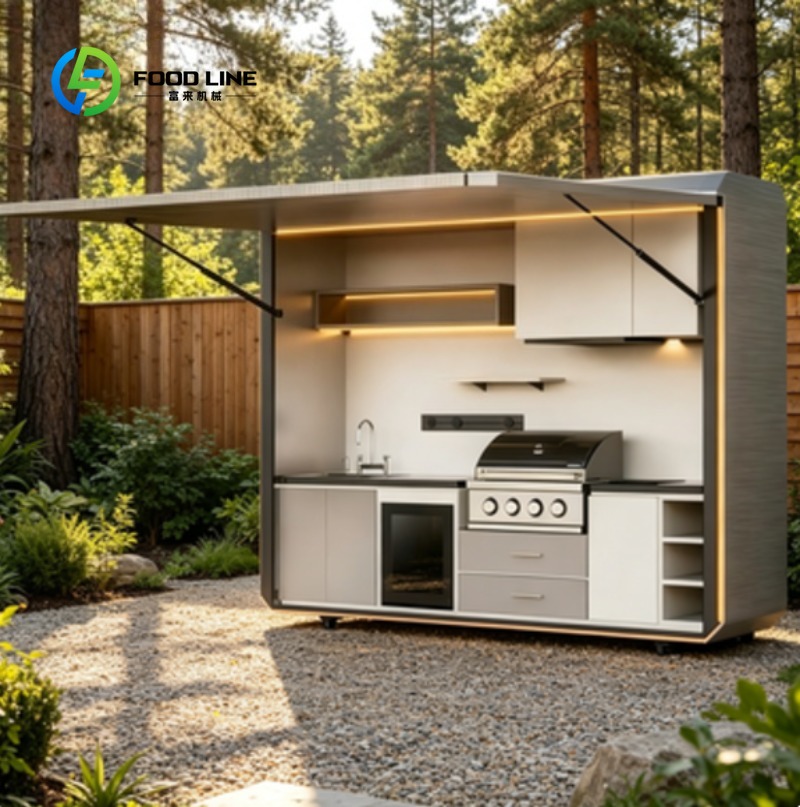 Outdoor Power House - محطة شواء خارجية تعمل بالطاقة الشمسية