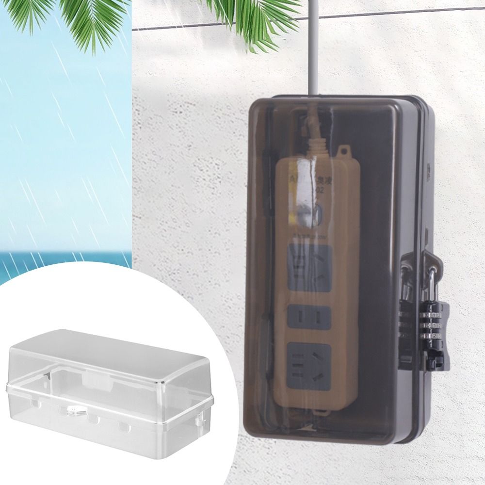 Outdoor Power Outlet Weatherproof - صندوق بلاستيكي محمول مضاد للسرقة ومقاوم
