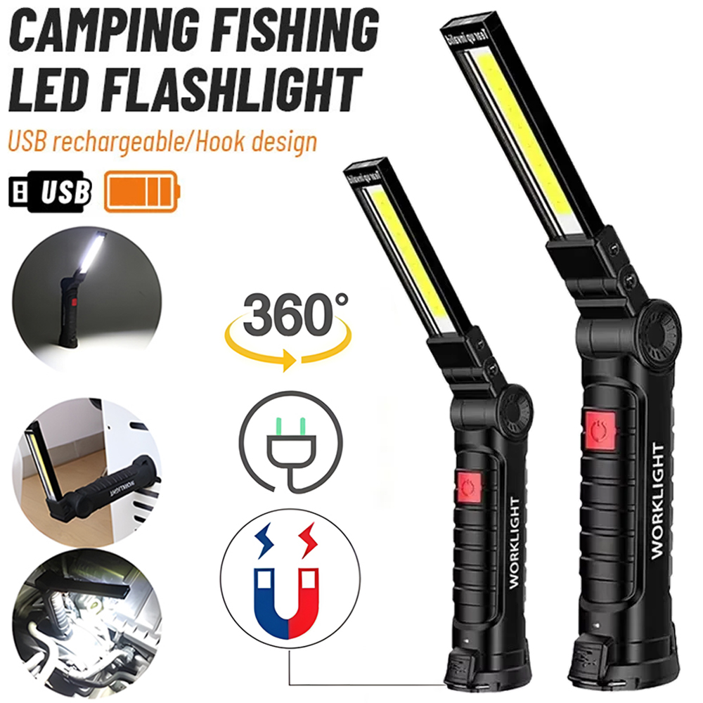 Outdoor Power Usb - LED COB مصباح يدوي USB مصباح