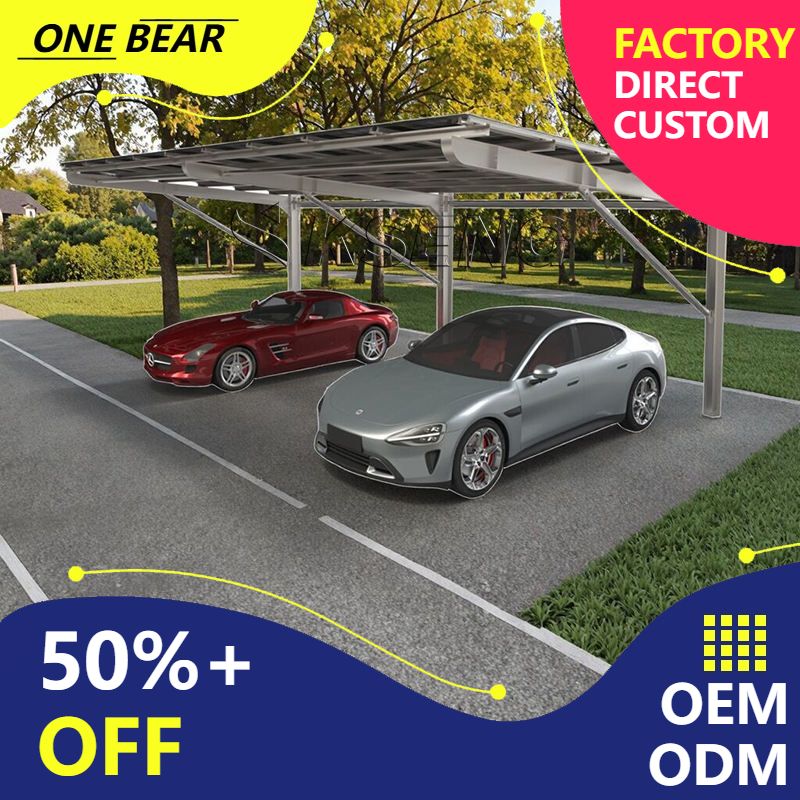 Outdoor Power Garage - مظلة سيارات خارجية تعمل بالطاقة الشمسية