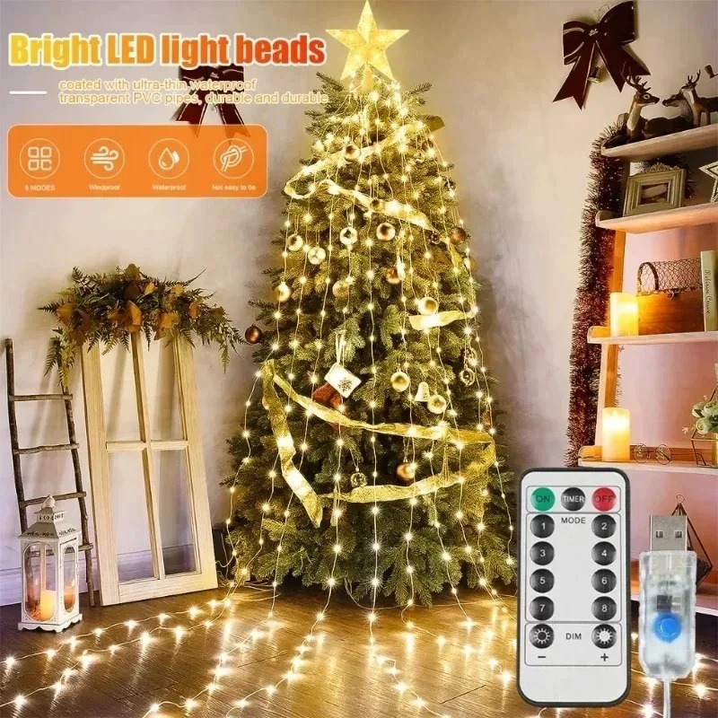 Outdoor Power For Xmas Lights - أضواء نجمية متدفقة تعمل بالطاقة عبر