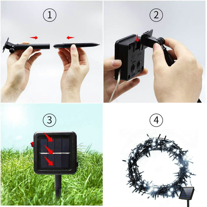 تعمل بالطاقة الشمسية الجنية سل - مراجعة Outdoor Power For Xmas Lights وسعره
