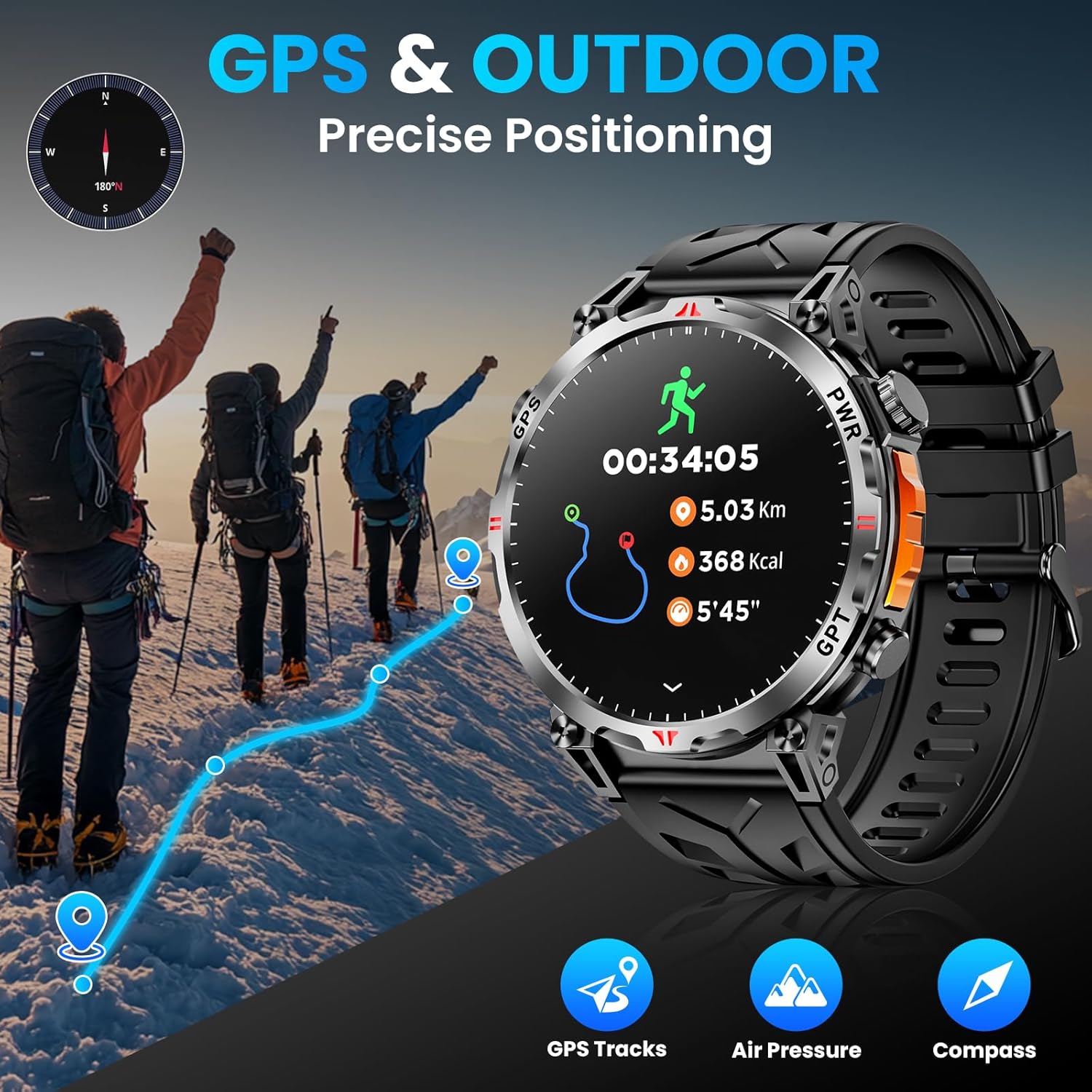 ساعة ذكية عسكرية جديدة لعام 20 - مراجعة Outdoor Power Hours وسعره