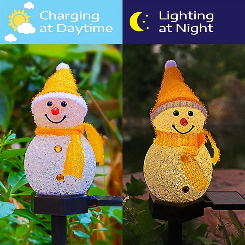 إضاءة LED شمسية على شكل رجل ثل - مراجعة Outdoor Power For Xmas Lights وسعره