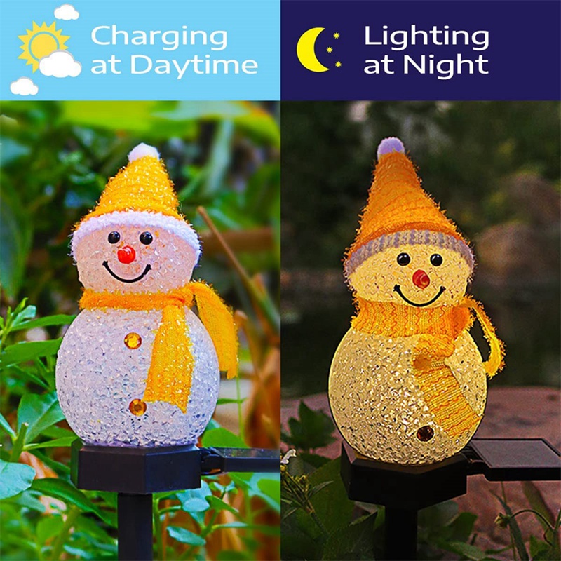 LED ثلج الشمسية مصباح حديقة في - مراجعة Outdoor Power For Xmas Lights وسعره