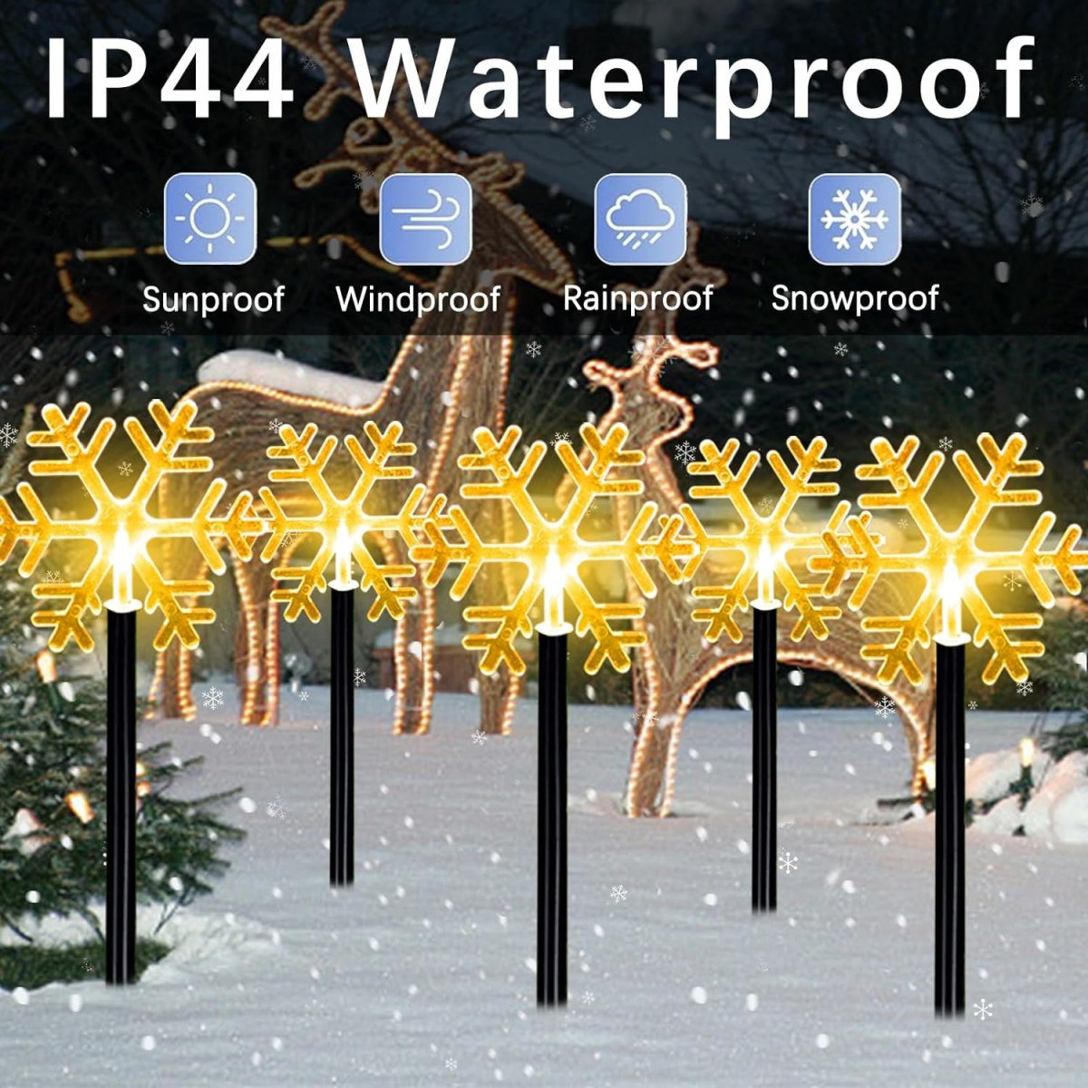 5 قطعة أضواء مسار عيد الميلاد  - مراجعة Outdoor Power For Xmas Lights وسعره