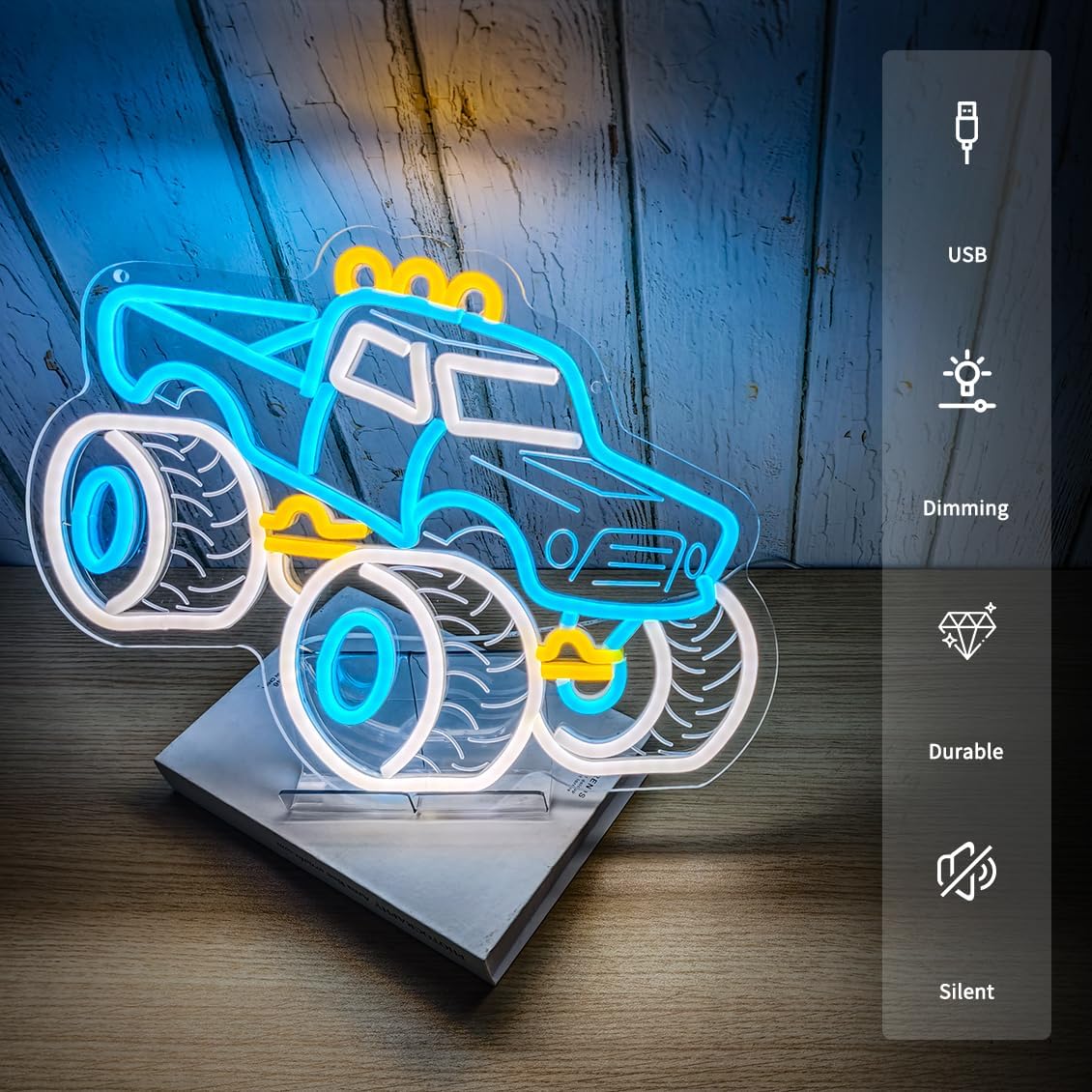    لافتة نيون على شكل شاحنة ت - مراجعة Outdoor Power Garage وسعره