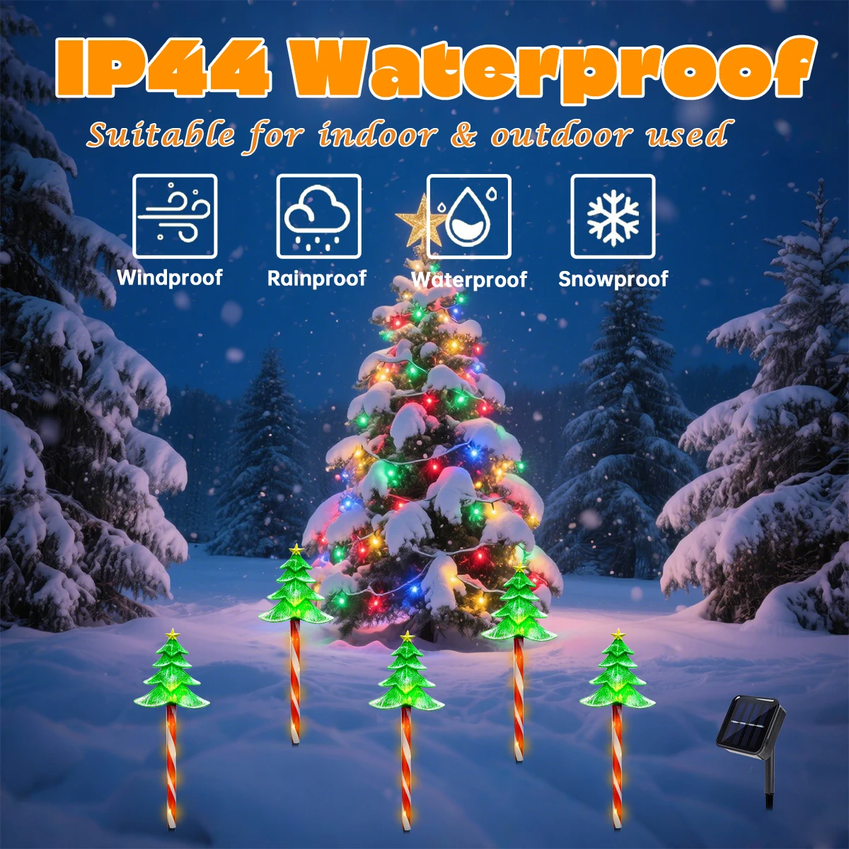 البوب 5 قطعة/المجموعة LED شجرة - مراجعة Outdoor Power For Xmas Lights وسعره