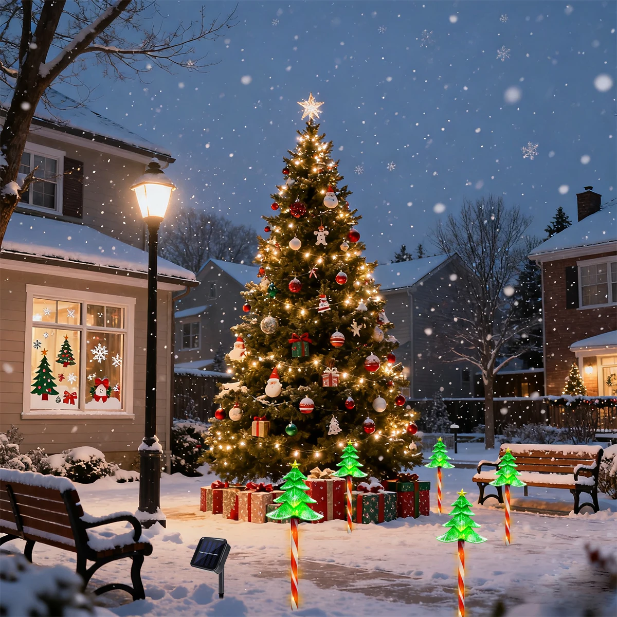 البوب 5 قطعة/المجموعة LED شجرة - مراجعة Outdoor Power For Xmas Lights وسعره