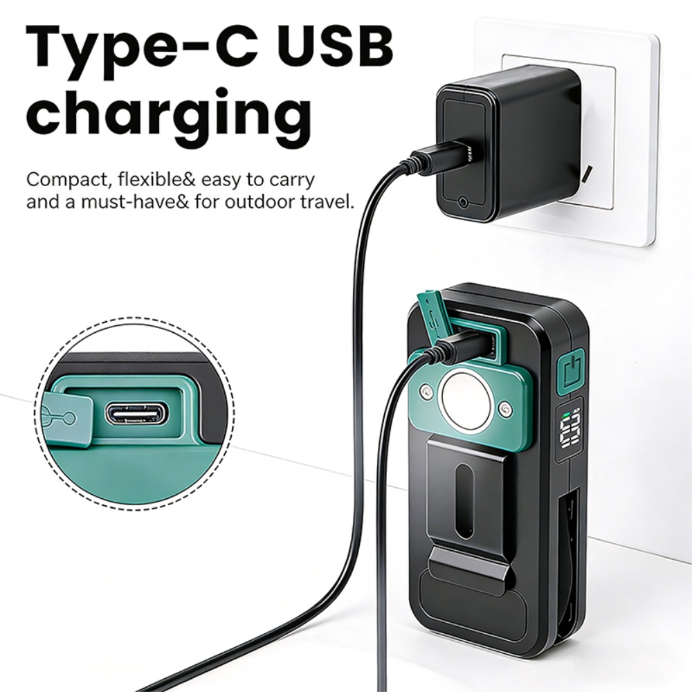 مصباح عمل مغناطيسي جديد مع مشب - مراجعة Outdoor Power Usb وسعره