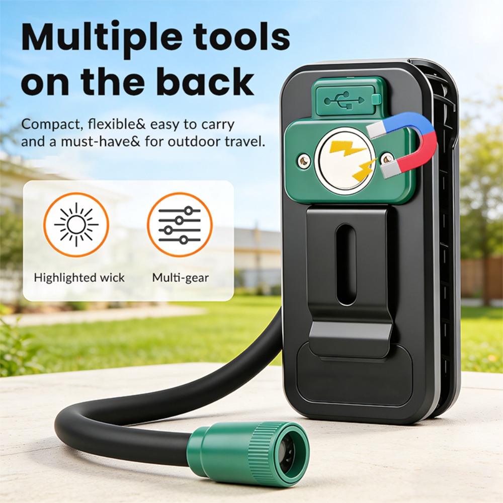 مصباح عمل مغناطيسي جديد مع مشب - مراجعة Outdoor Power Usb وسعره