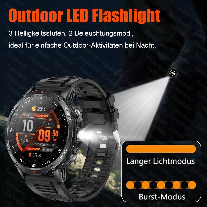 ساعة ذكية رجالية متينة للاستخد - مراجعة Outdoor Power Hours وسعره