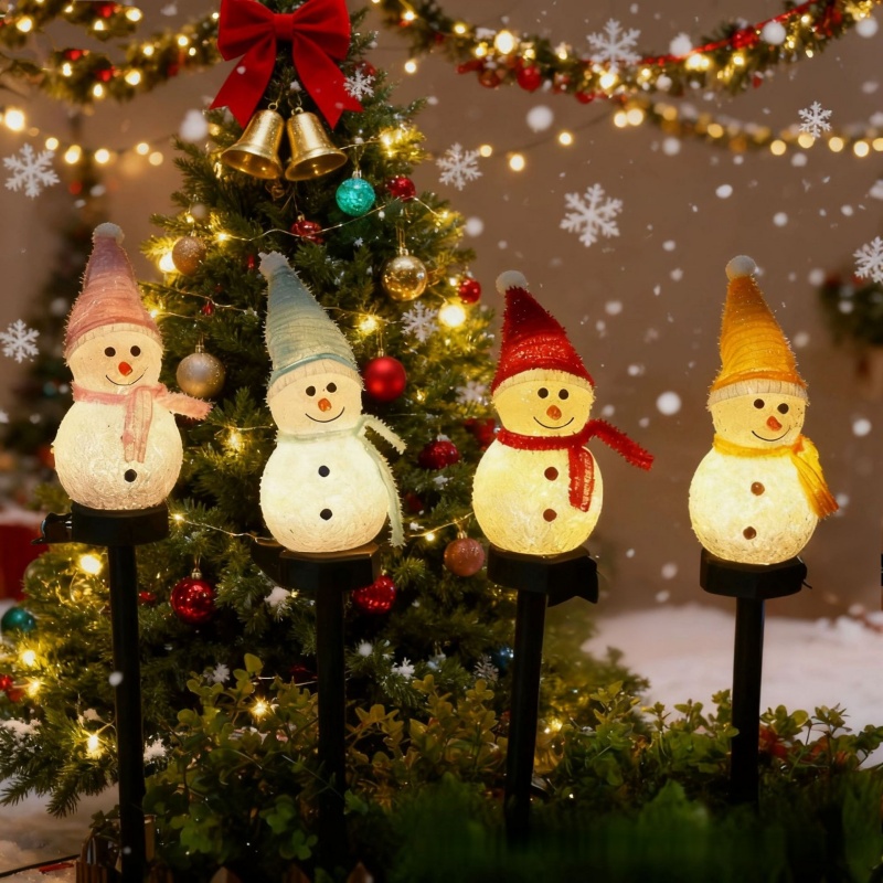 LED ثلج الشمسية مصباح حديقة في - مراجعة Outdoor Power For Xmas Lights وسعره