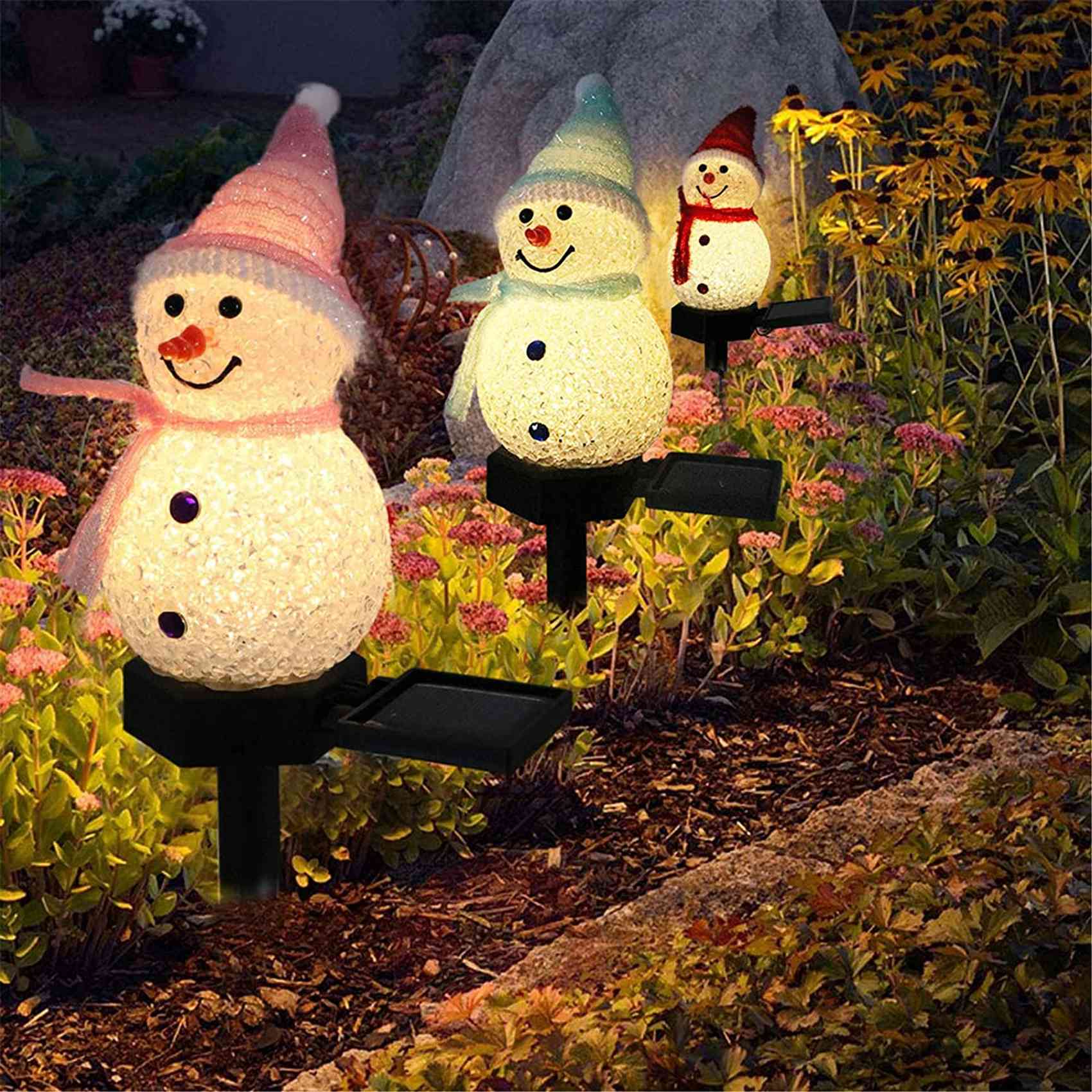 أضواء شمسية على شكل رجل الثلج  - مراجعة Outdoor Power For Xmas Lights وسعره