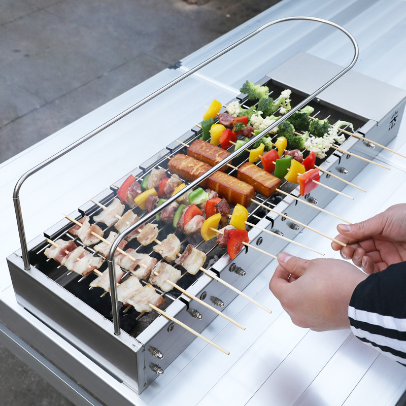 شواية دوارة أوتوماتيكية محمولة - مراجعة Outdoor Power Grill وسعره