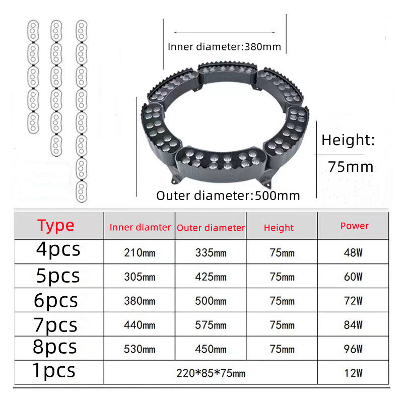 1 قطعة 12 واط LED شجرة المشهد  - مراجعة Outdoor Power For Gazebo وسعره