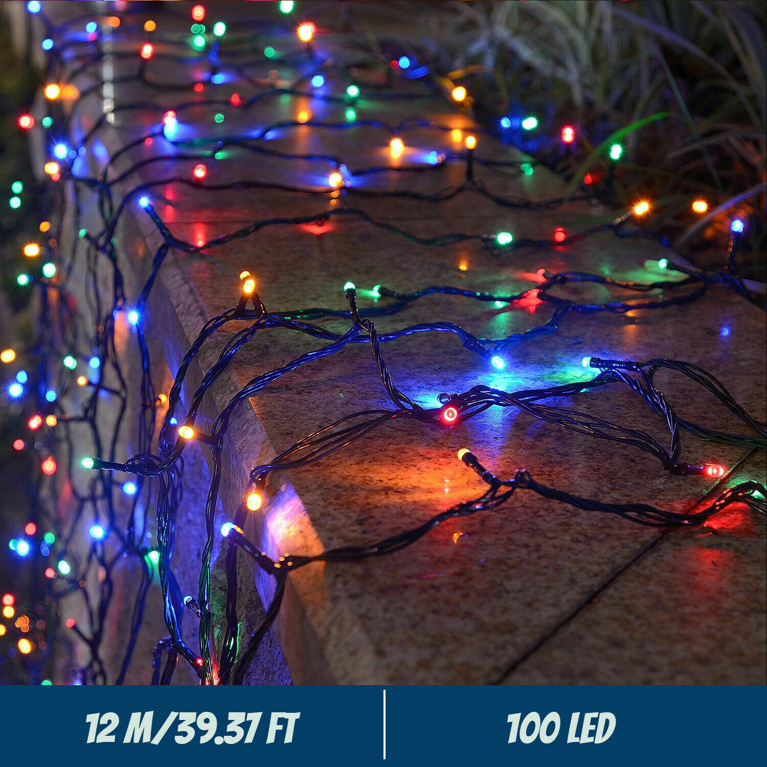 LED سلسلة أضواء الشمسية 300LED - مراجعة Outdoor Power For Xmas Lights وسعره