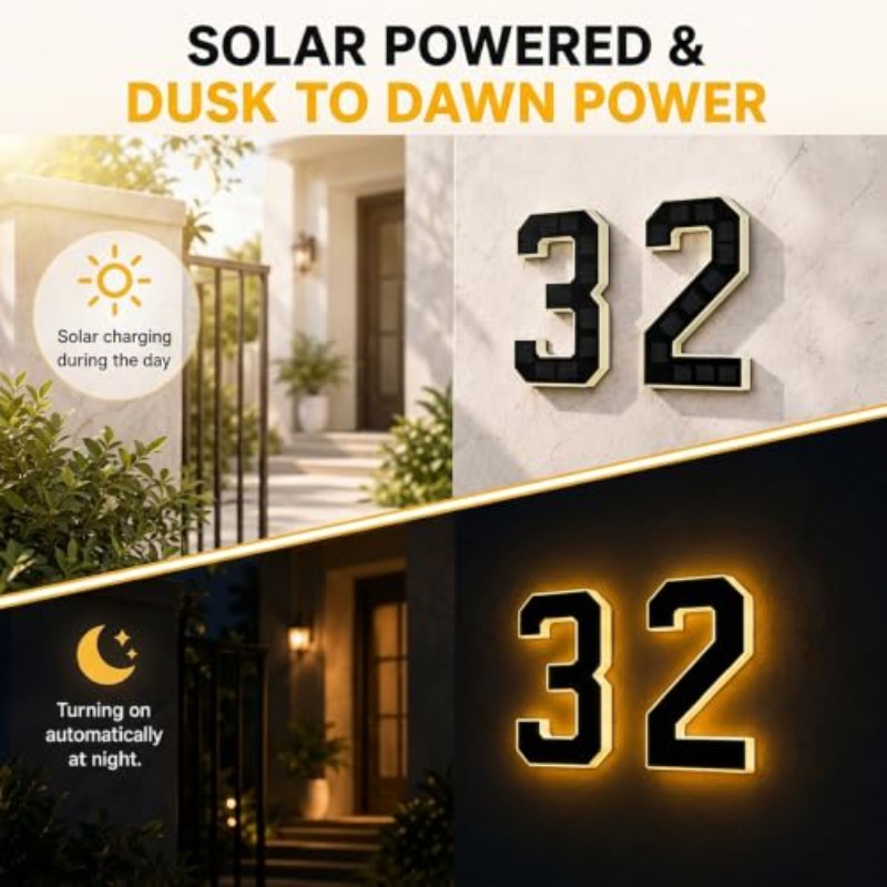 مصباح رقم المنزل يعمل بالطاقة  - مراجعة Outdoor Power House وسعره