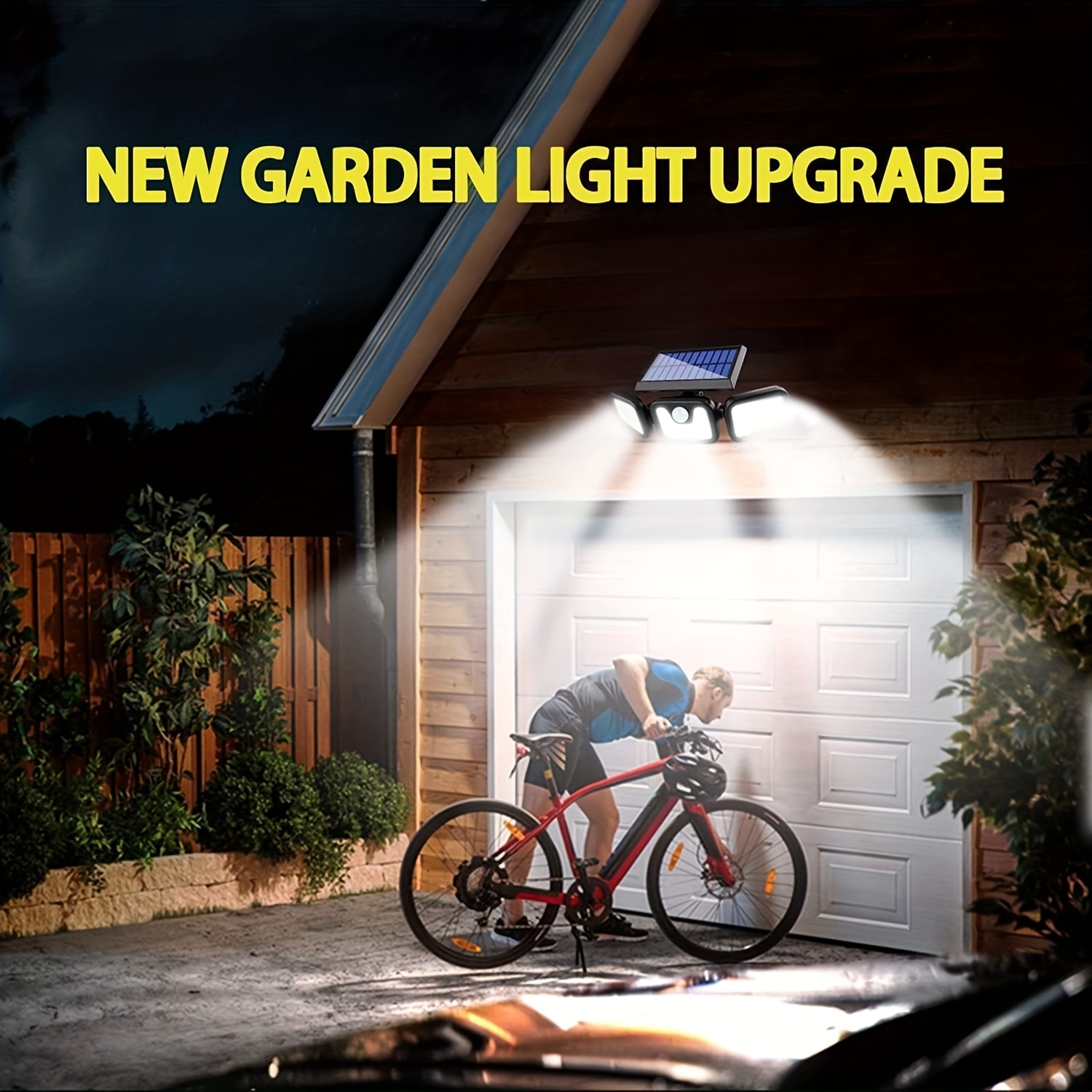 مصباح شمسي بـ 74 مصباح LED مع  - مراجعة Outdoor Power Garage وسعره