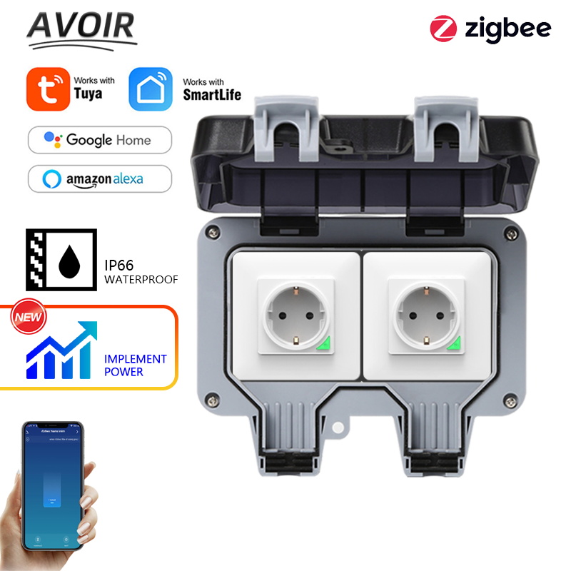 Avoir Tuya Zigbee المقابس الكه - مراجعة Outdoor Power Rack وسعره