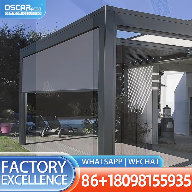 ستائر عمودية كهربائية مقاومة ل - مراجعة Outdoor Power Roller Shades وسعره