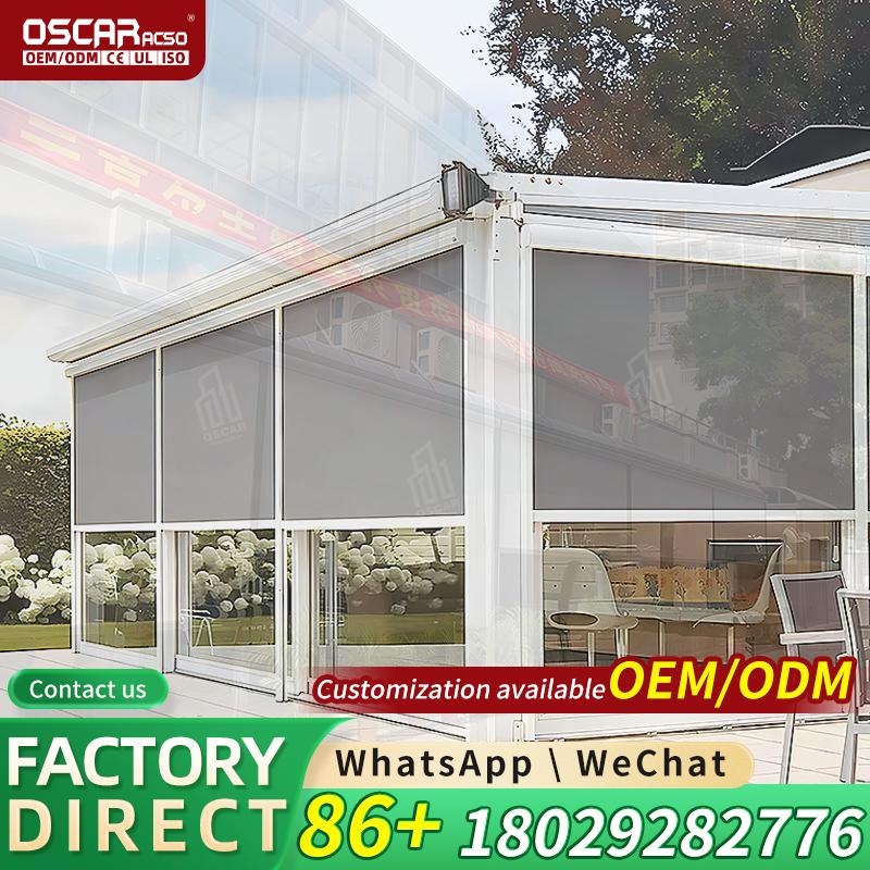 طقم تغطية الشرفة الخارجية المخ - مراجعة Outdoor Power Roller Shades وسعره