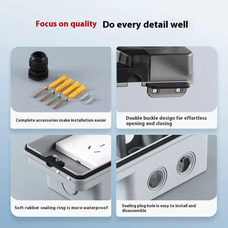 صندوق مقاوم للماء للاستخدام ال - مراجعة Outdoor Power Socket Cover وسعره