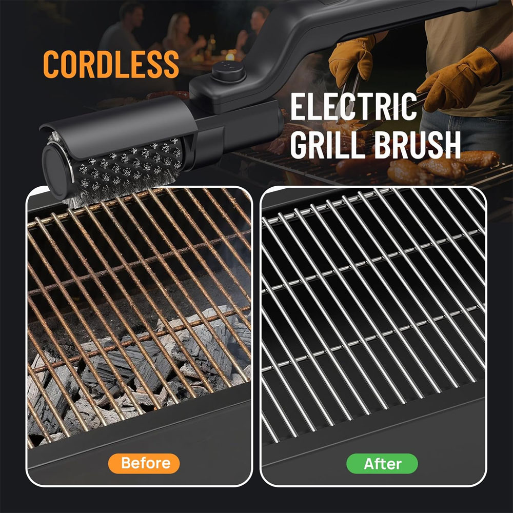 فرشاة شواء كهربائية قابلة لإعا - مراجعة Outdoor Power Grill وسعره