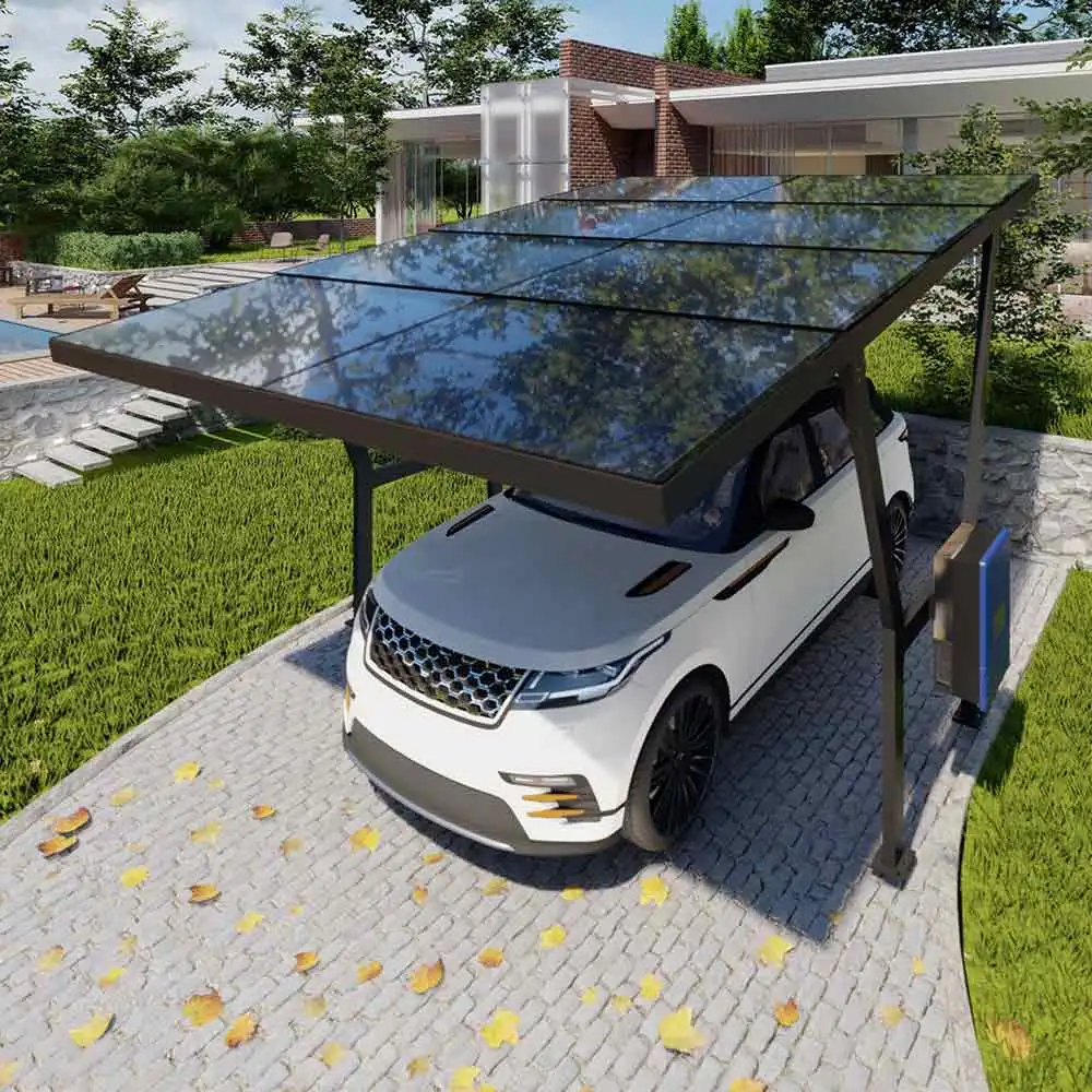 مظلة سيارات خارجية تعمل بالطاق - مراجعة Outdoor Power Garage وسعره