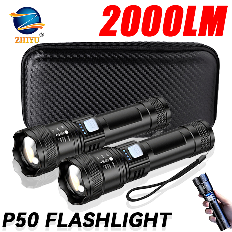 التكتيكية مصباح ليد جيب 2000LM - مراجعة Outdoor Power Usb وسعره
