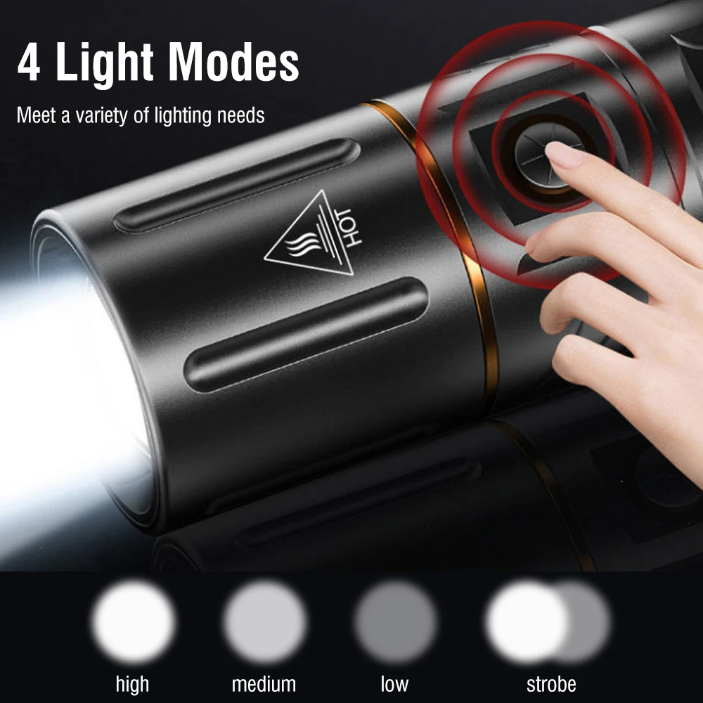 مصباح يدوي BORUiT فائق السطوع  - مراجعة Outdoor Power Usb وسعره