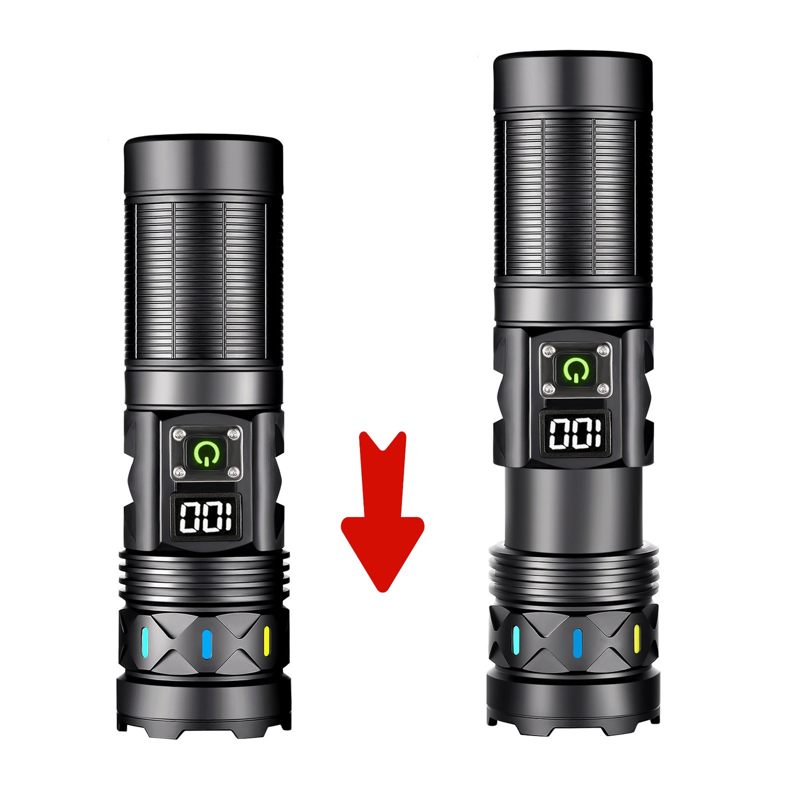 مصباح يدوي LED عالي القوة قابل - مراجعة Outdoor Power Usb وسعره