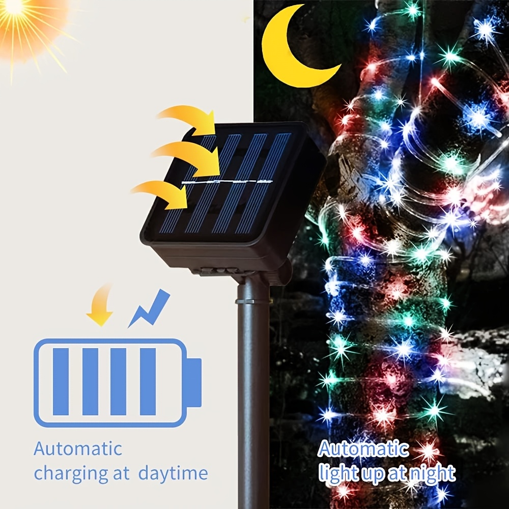 الشمسية حبل ضوء 8 وضع مقاوم لل - مراجعة Outdoor Power For Xmas Lights وسعره